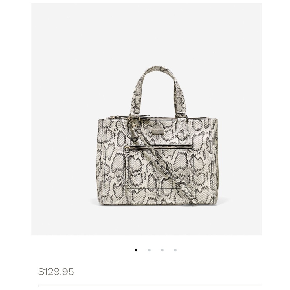 Cole Haan Ellie Leather Snakeskin Purse - Picture 6 of 7